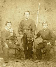 西南戦争出征時の屯田兵の制服姿