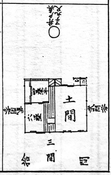 府県達第1号屯田兵居宅略図